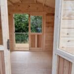 Tunstall Garden Buildings - Log Cabin Inside