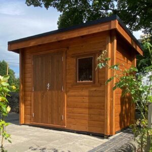 Pent Log Cabin